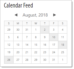 Calendar Object
