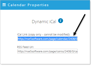 Properties dialog