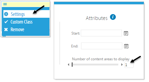 Settings dialog