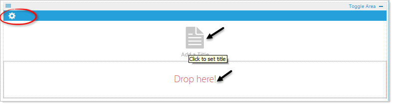 Toggle dialog