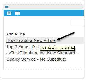 Add article sample