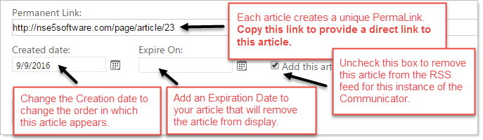 RSS feed sample