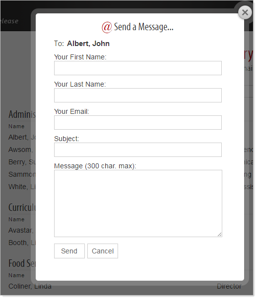 Email form