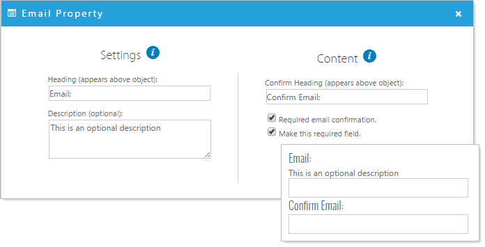 Email dialog