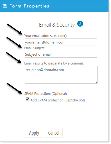 Spam dialog