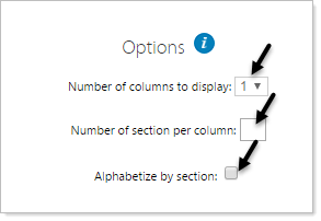 Options dialog