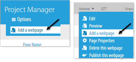 Add webpage