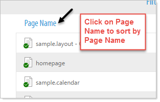 Page Name Dialog